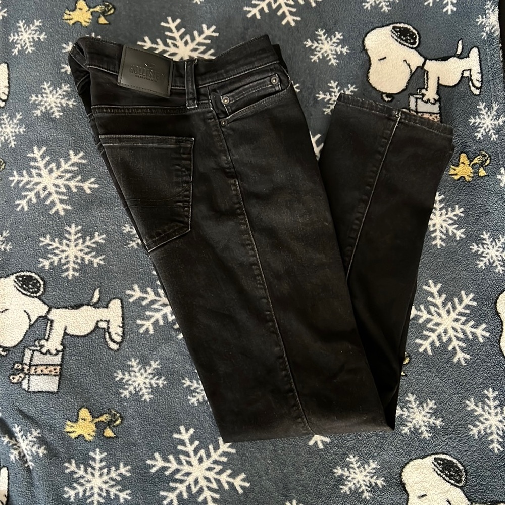 Hollister mens black slim straight 29W x 32L jeans